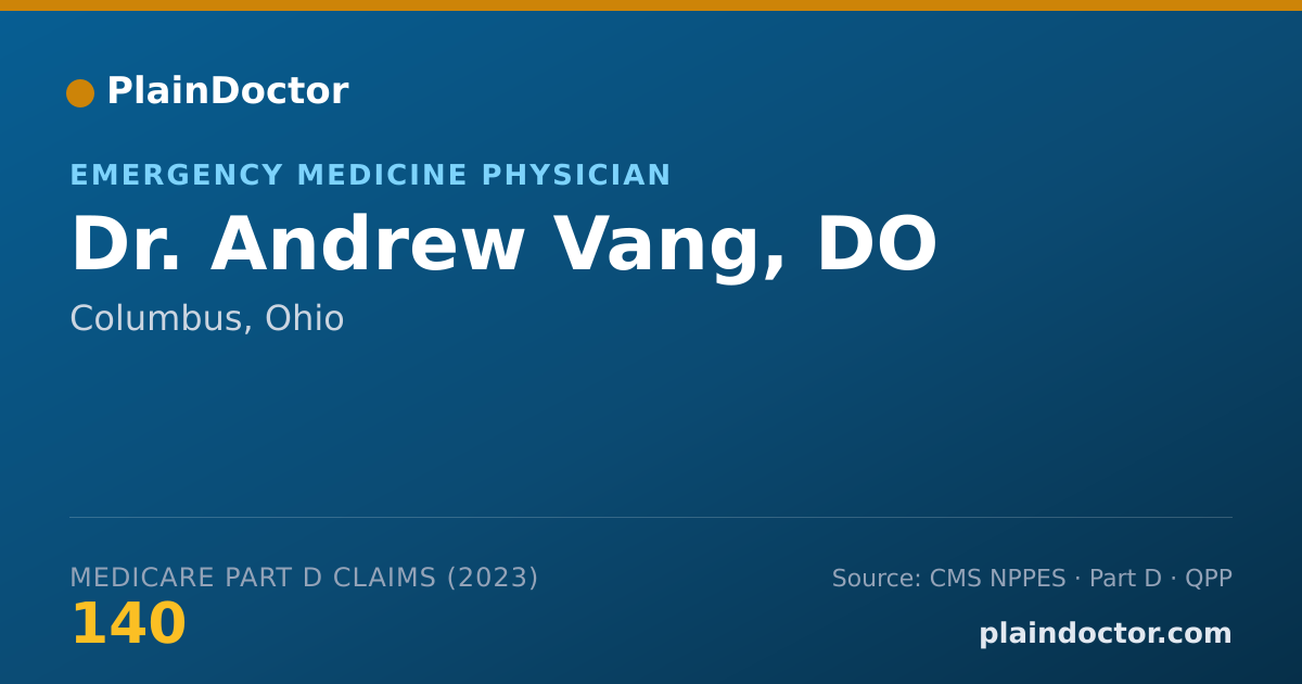 Shareable card for Andrew Vang, DO - Emergency Medicine Physician, Columbus, OH