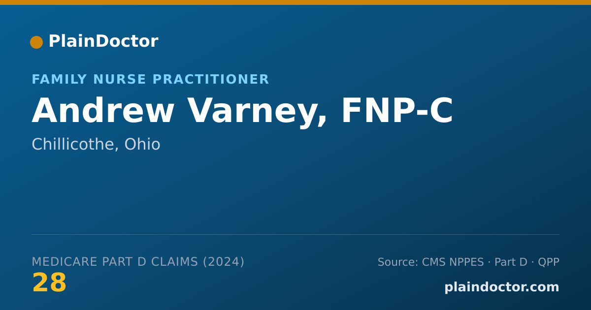Shareable card for Andrew Varney, FNP-C - Family Nurse Practitioner, Chillicothe, OH