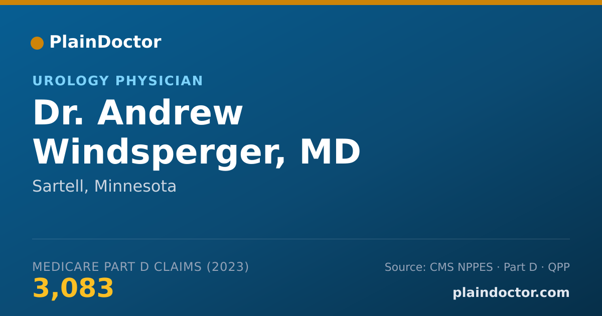 Shareable card for Andrew Windsperger, MD - Urology Physician, Sartell, MN