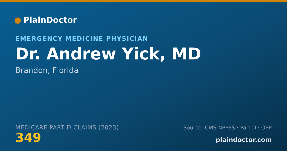 Shareable card for Andrew Yick, MD - Emergency Medicine Physician, Brandon, FL