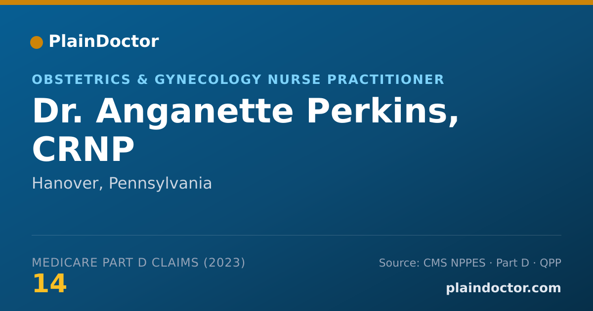 Shareable card for Anganette Perkins, CRNP - Obstetrics & Gynecology Nurse Practitioner, Hanover, PA