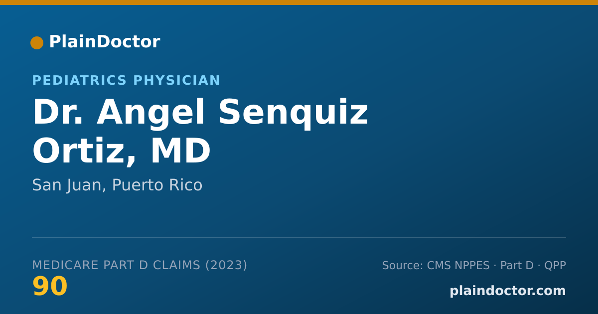 Shareable card for Angel Senquiz Ortiz, MD - Pediatrics Physician, San Juan, PR