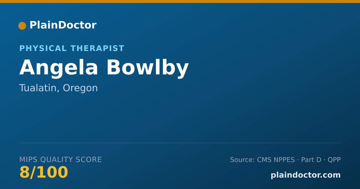 Shareable card for Angela Bowlby - Physical Therapist, Tualatin, OR