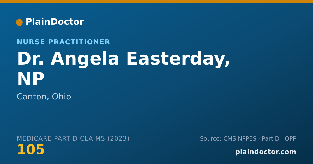 Shareable card for Angela Easterday, NP - Nurse Practitioner, Canton, OH