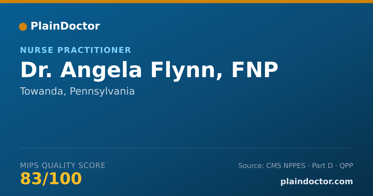 Shareable card for Angela Flynn, FNP - Nurse Practitioner, Towanda, PA