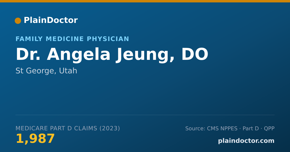 Shareable card for Angela Jeung, DO - Family Medicine Physician, St George, UT