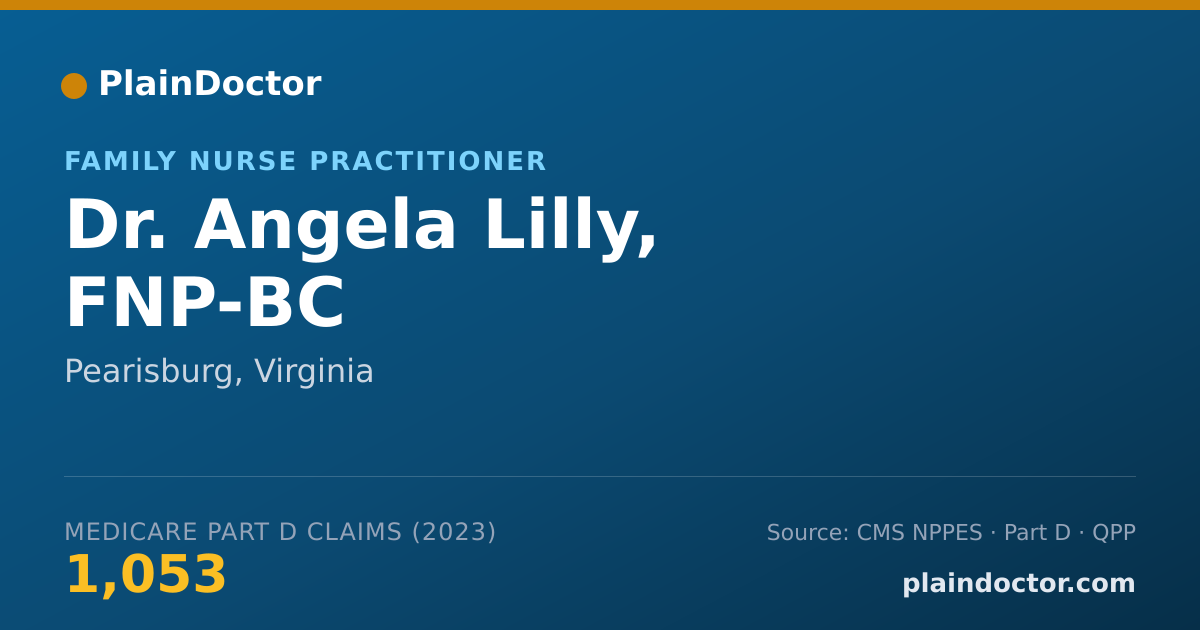 Shareable card for Angela Lilly, FNP-BC - Family Nurse Practitioner, Pearisburg, VA