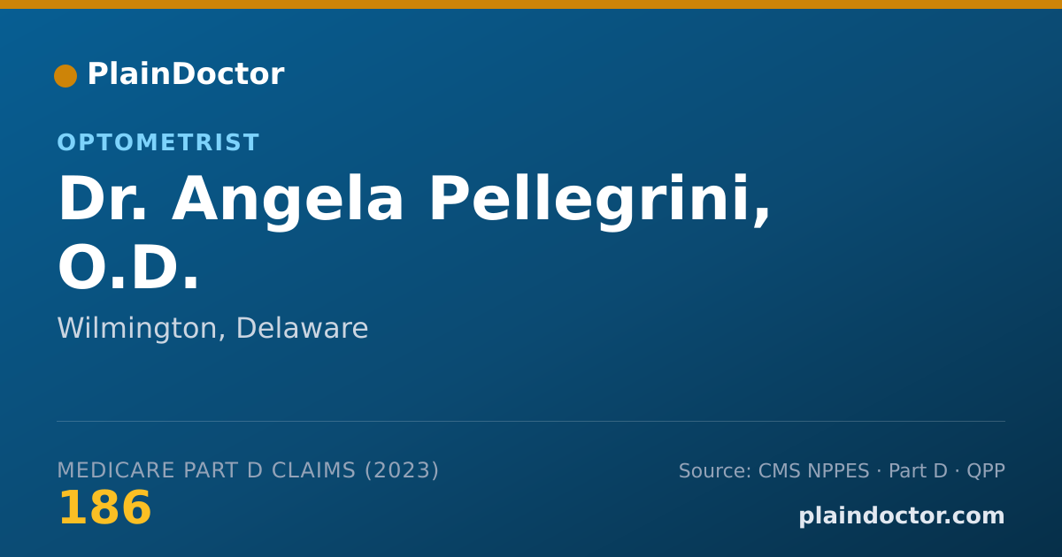 Shareable card for Angela Pellegrini, O.D. - Optometrist, Wilmington, DE