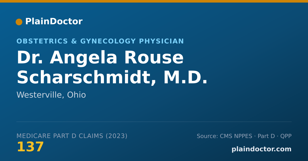 Shareable card for Angela Rouse Scharschmidt, M.D. - Obstetrics & Gynecology Physician, Westerville, OH