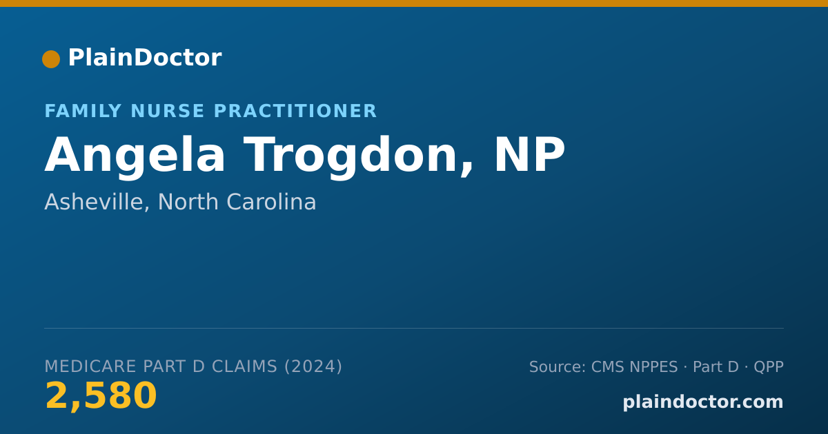 Shareable card for Angela Trogdon, NP - Family Nurse Practitioner, Asheville, NC