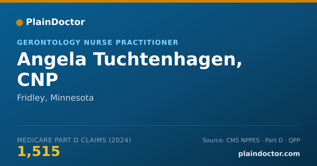 Shareable card for Angela Tuchtenhagen, CNP - Gerontology Nurse Practitioner, Fridley, MN