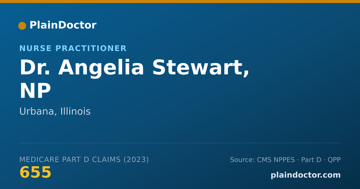 Shareable card for Angelia Stewart, NP - Nurse Practitioner, Urbana, IL