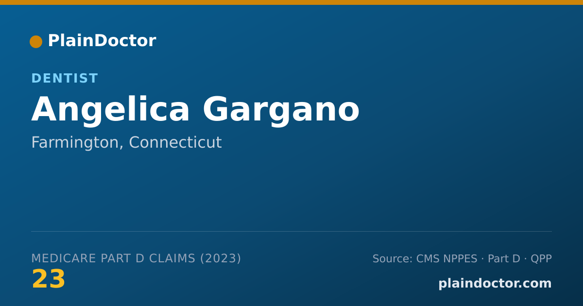 Shareable card for Angelica Gargano - Dentist, Farmington, CT