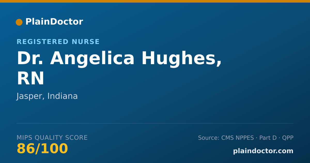 Shareable card for Angelica Hughes, RN - Registered Nurse, Jasper, IN
