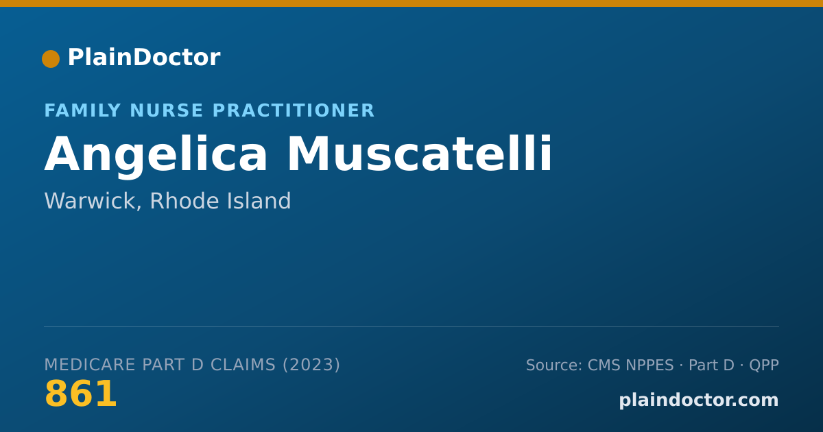 Shareable card for Angelica Muscatelli - Family Nurse Practitioner, Warwick, RI