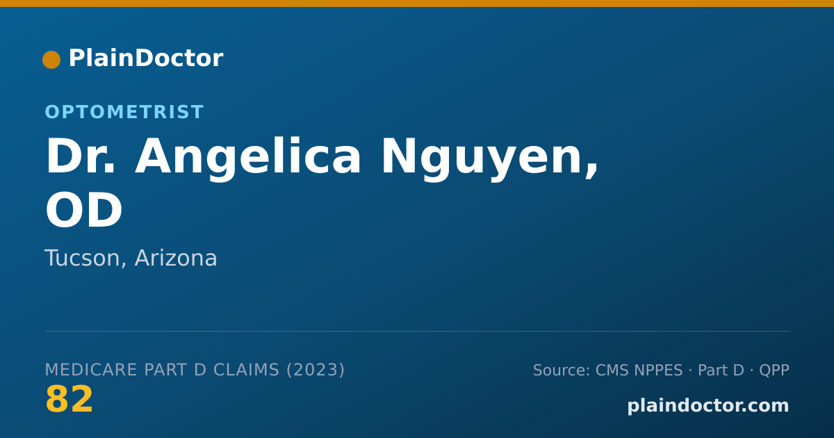 Shareable card for Angelica Nguyen, OD - Optometrist, Tucson, AZ