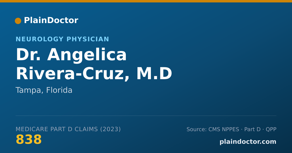 Shareable card for Angelica Rivera-Cruz, M.D - Neurology Physician, Tampa, FL