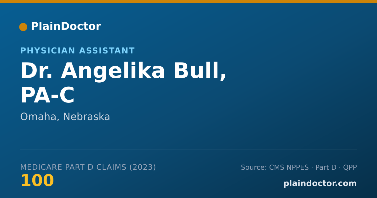 Shareable card for Angelika Bull, PA-C - Physician Assistant, Omaha, NE