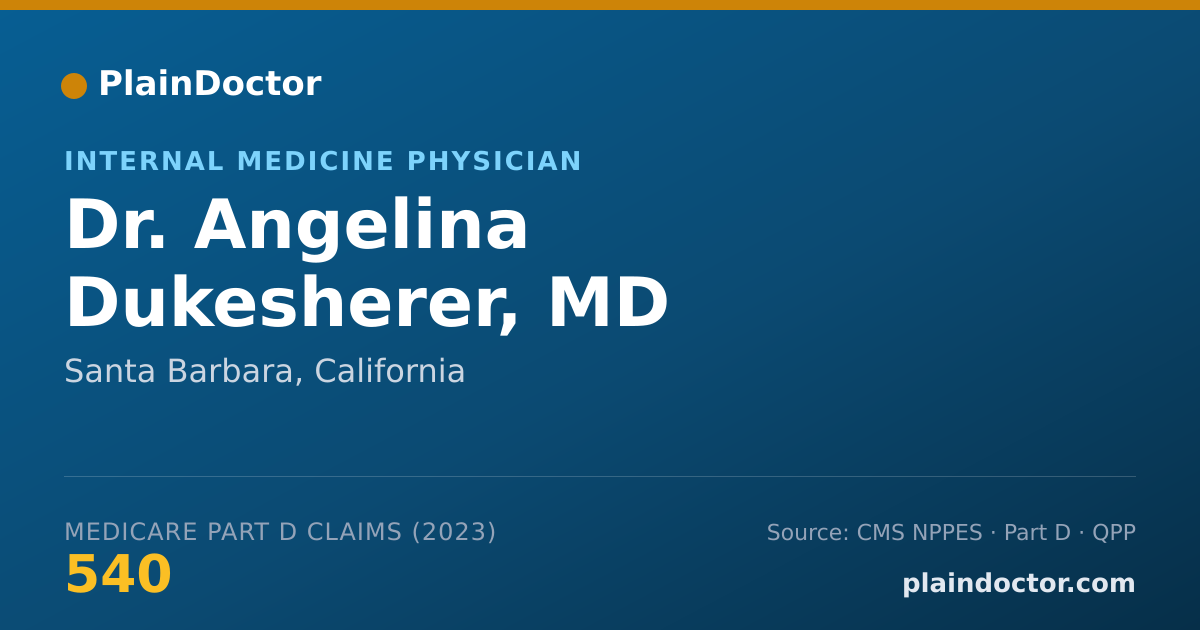 Shareable card for Angelina Dukesherer, MD - Internal Medicine Physician, Santa Barbara, CA
