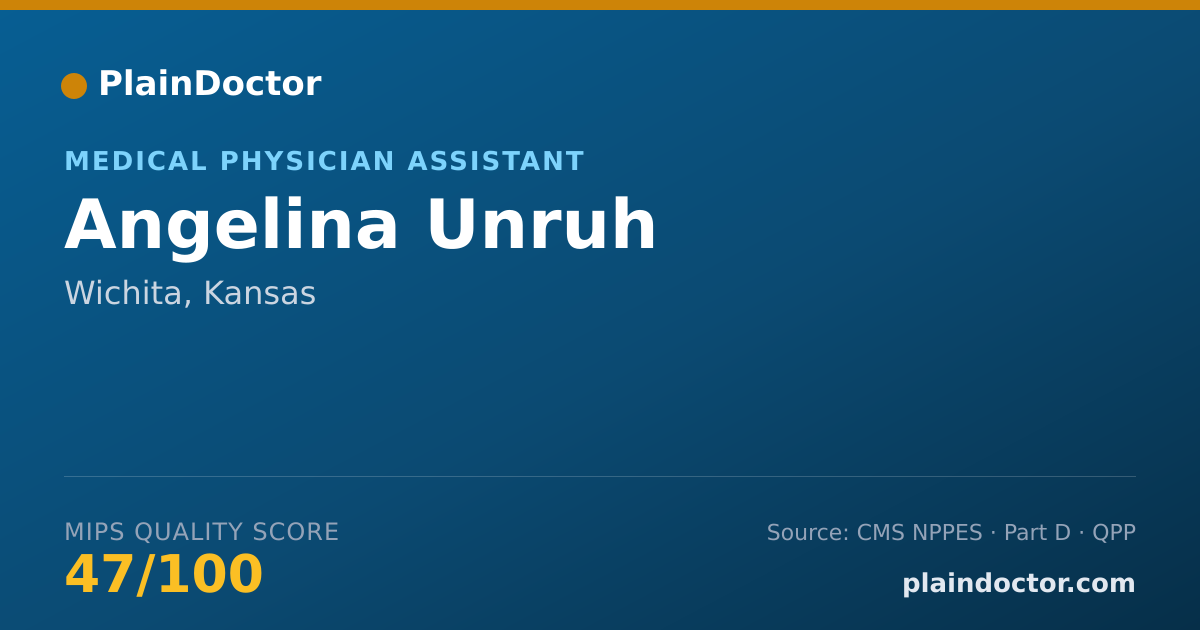 Shareable card for Angelina Unruh - Medical Physician Assistant, Wichita, KS