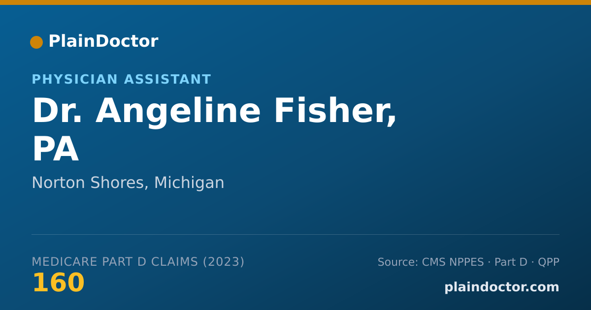 Shareable card for Angeline Fisher, PA - Physician Assistant, Norton Shores, MI