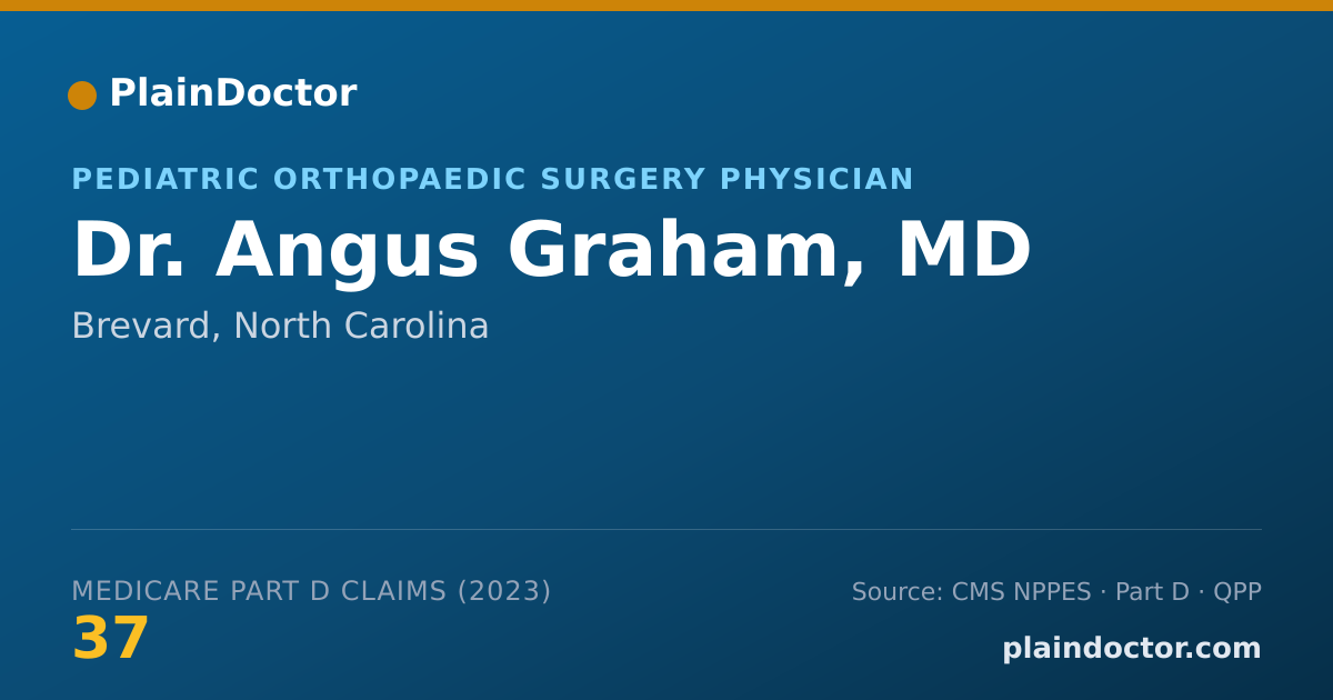 Shareable card for Angus Graham, MD - Pediatric Orthopaedic Surgery Physician, Brevard, NC