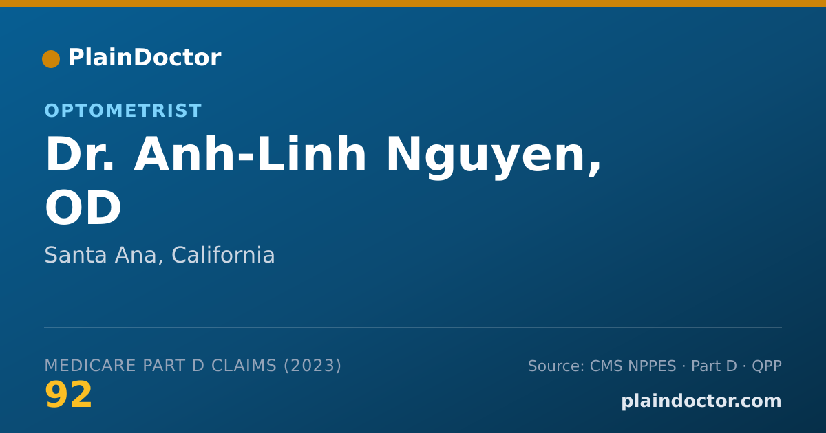 Shareable card for Anh-Linh Nguyen, OD - Optometrist, Santa Ana, CA