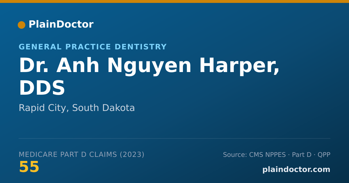 Shareable card for Anh Nguyen Harper, DDS - General Practice Dentistry, Rapid City, SD