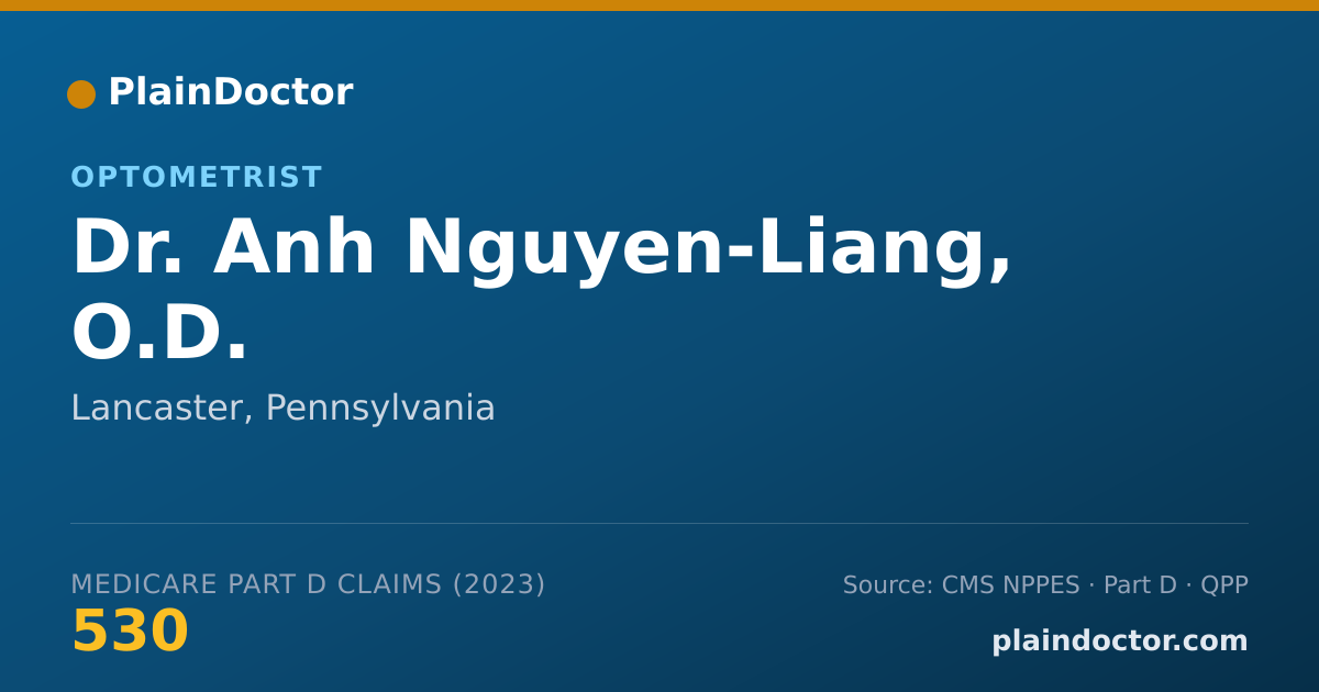 Shareable card for Anh Nguyen-Liang, O.D. - Optometrist, Lancaster, PA