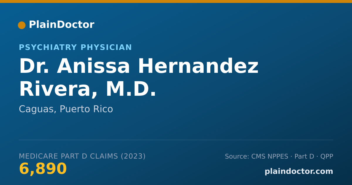 Shareable card for Anissa Hernandez Rivera, M.D. - Psychiatry Physician, Caguas, PR