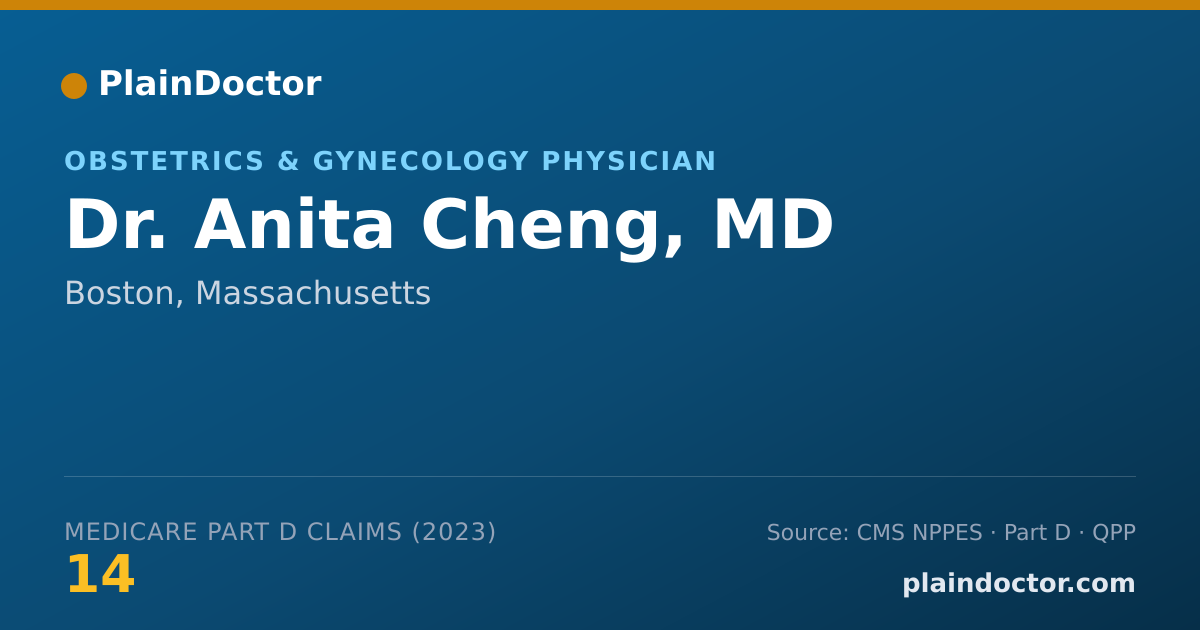 Shareable card for Anita Cheng, MD - Obstetrics & Gynecology Physician, Boston, MA