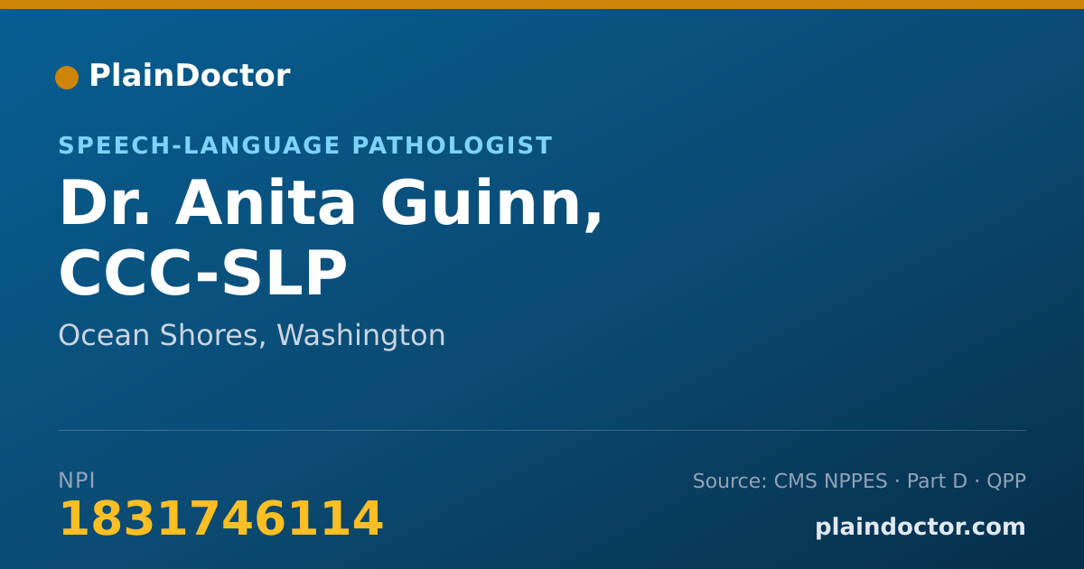 Shareable card for Anita Guinn, CCC-SLP - Speech-Language Pathologist, Ocean Shores, WA