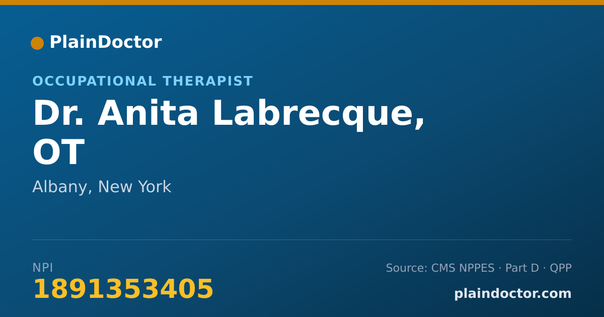 Shareable card for Anita Labrecque, OT - Occupational Therapist, Albany, NY