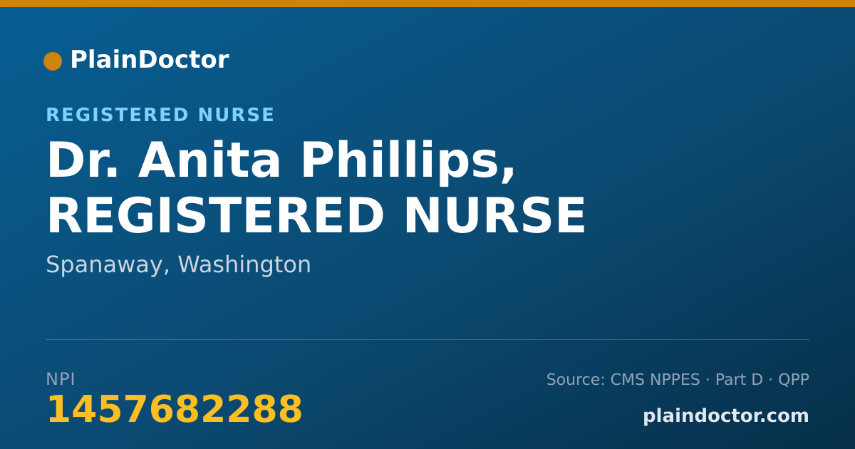 Shareable card for Anita Phillips, REGISTERED NURSE - Registered Nurse, Spanaway, WA