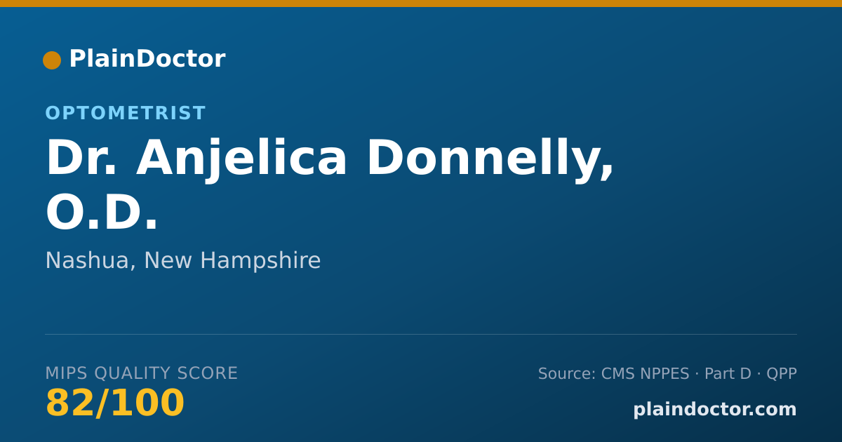 Shareable card for Anjelica Donnelly, O.D. - Optometrist, Nashua, NH