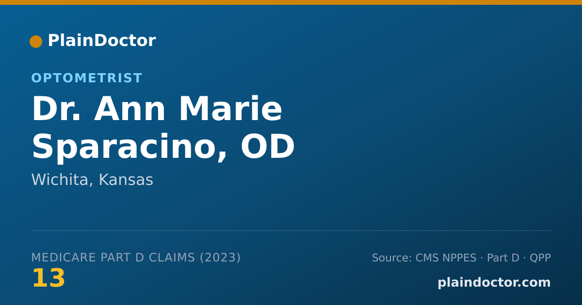 Shareable card for Ann Marie Sparacino, OD - Optometrist, Wichita, KS