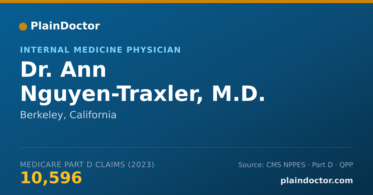 Shareable card for Ann Nguyen-Traxler, M.D. - Internal Medicine Physician, Berkeley, CA