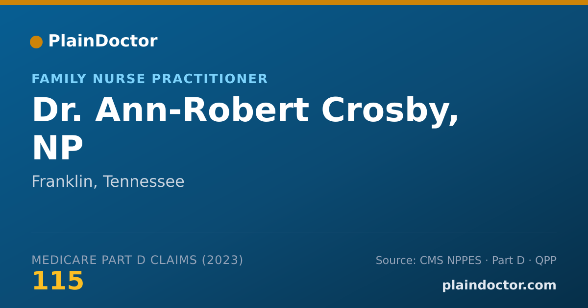Shareable card for Ann-Robert Crosby, NP - Family Nurse Practitioner, Franklin, TN