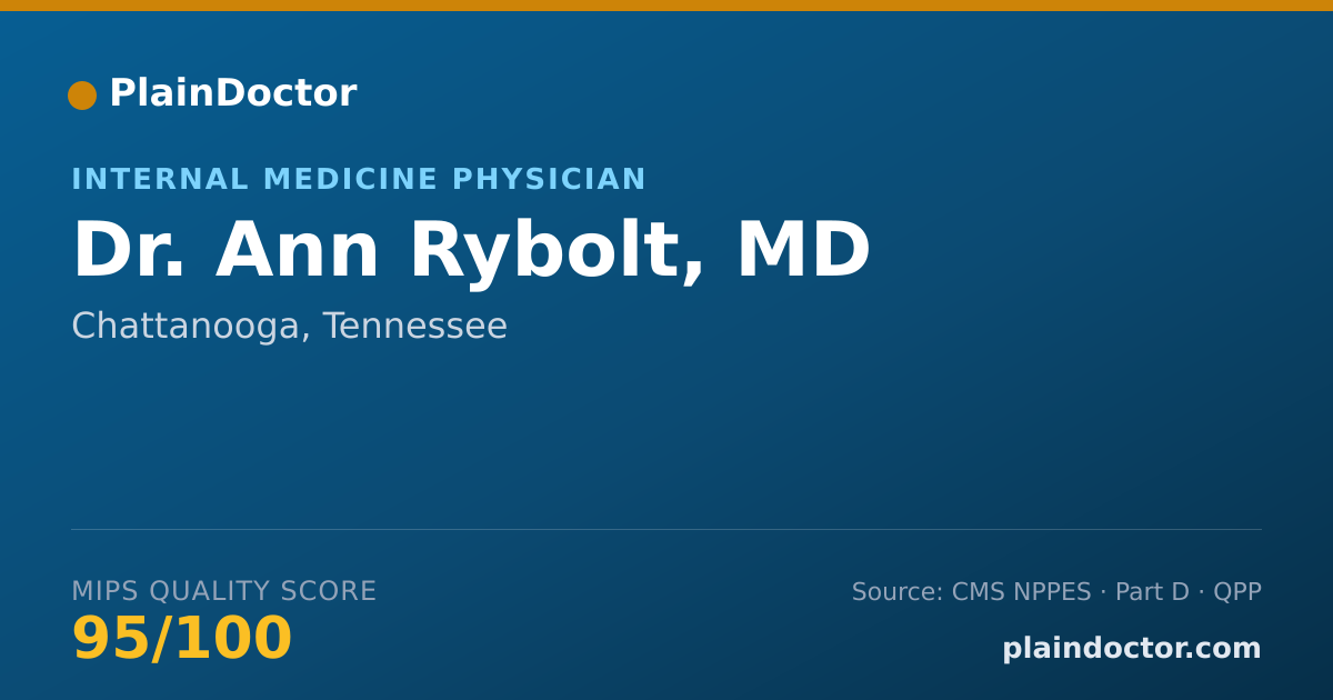 Shareable card for Ann Rybolt, MD - Internal Medicine Physician, Chattanooga, TN
