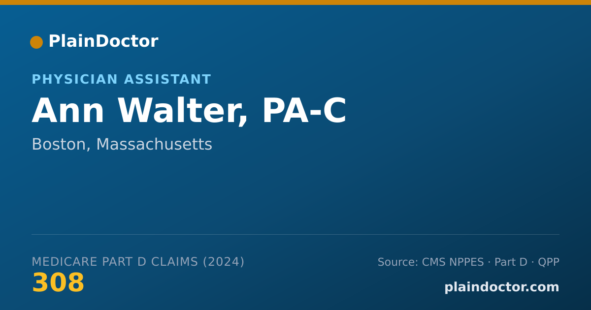 Shareable card for Ann Walter, PA-C - Physician Assistant, Boston, MA