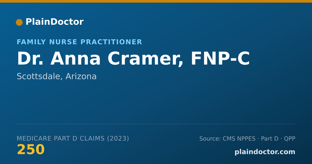 Shareable card for Anna Cramer, FNP-C - Family Nurse Practitioner, Scottsdale, AZ