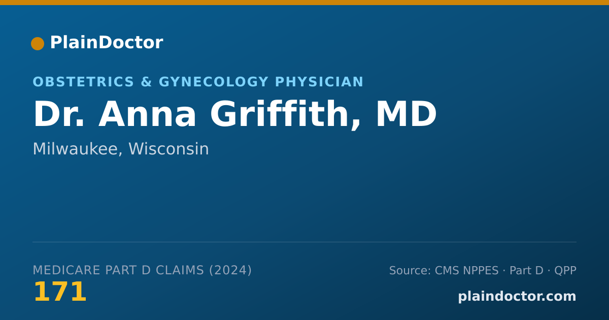Shareable card for Anna Griffith, MD - Obstetrics & Gynecology Physician, Milwaukee, WI