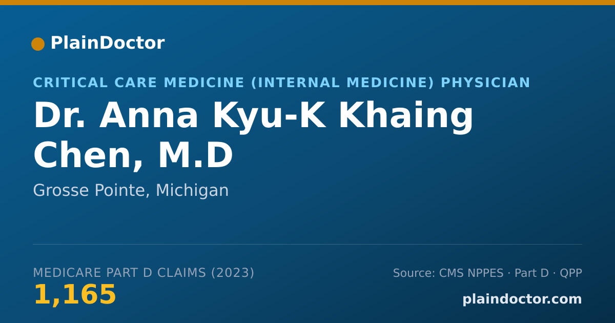Shareable card for Anna Kyu-K Khaing Chen, M.D - Critical Care Medicine (Internal Medicine) Physician, Grosse Pointe, MI