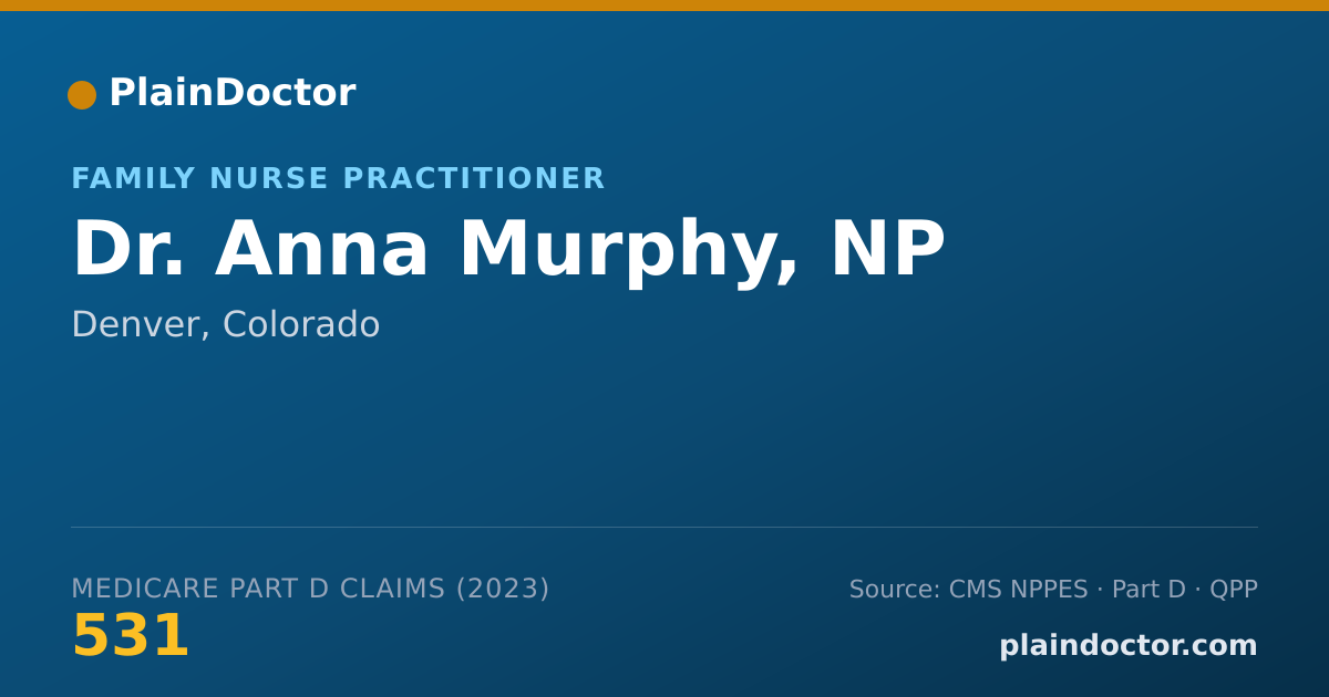 Shareable card for Anna Murphy, NP - Family Nurse Practitioner, Denver, CO