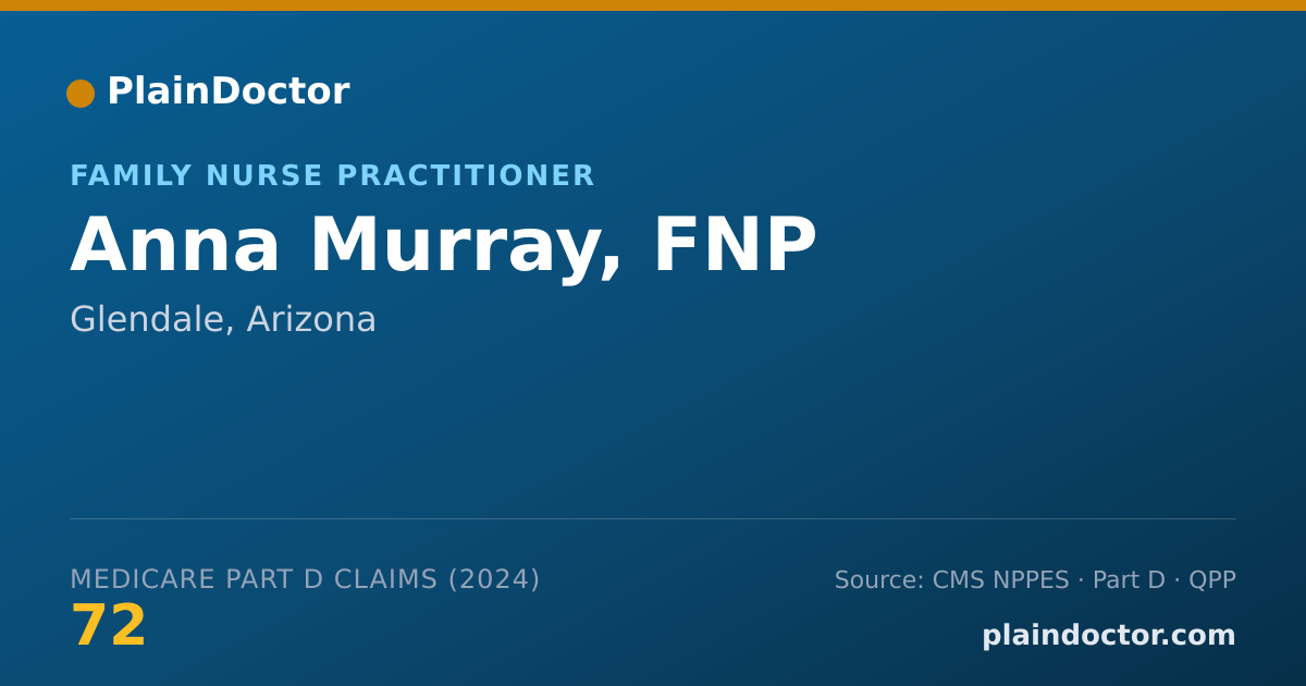 Shareable card for Anna Murray, FNP - Family Nurse Practitioner, Glendale, AZ