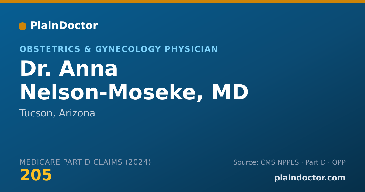 Shareable card for Anna Nelson-Moseke, MD - Obstetrics & Gynecology Physician, Tucson, AZ