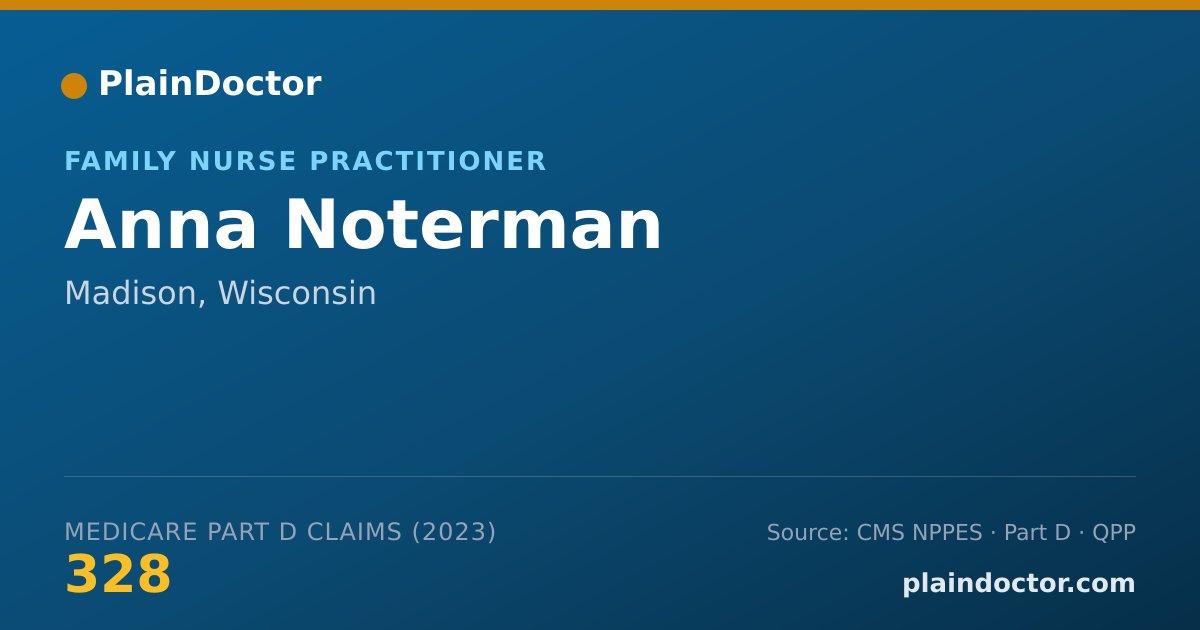 Shareable card for Anna Noterman - Family Nurse Practitioner, Madison, WI