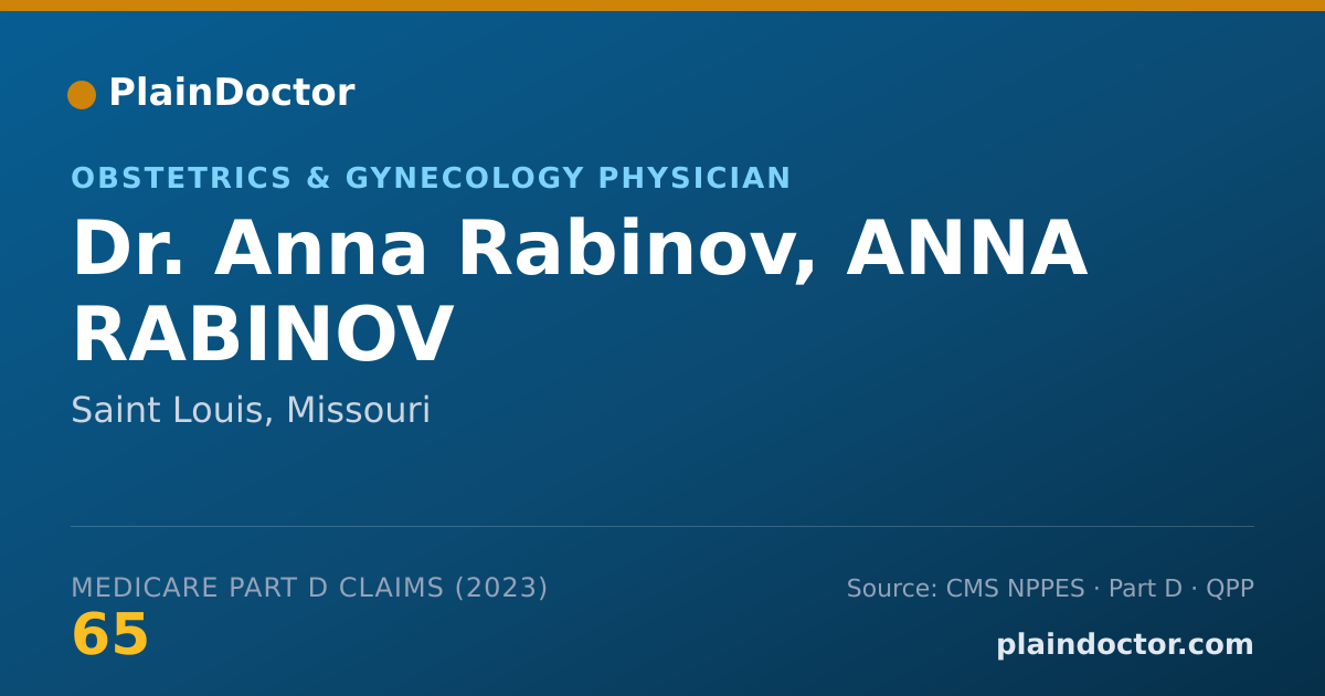 Shareable card for Anna Rabinov, ANNA RABINOV - Obstetrics & Gynecology Physician, Saint Louis, MO