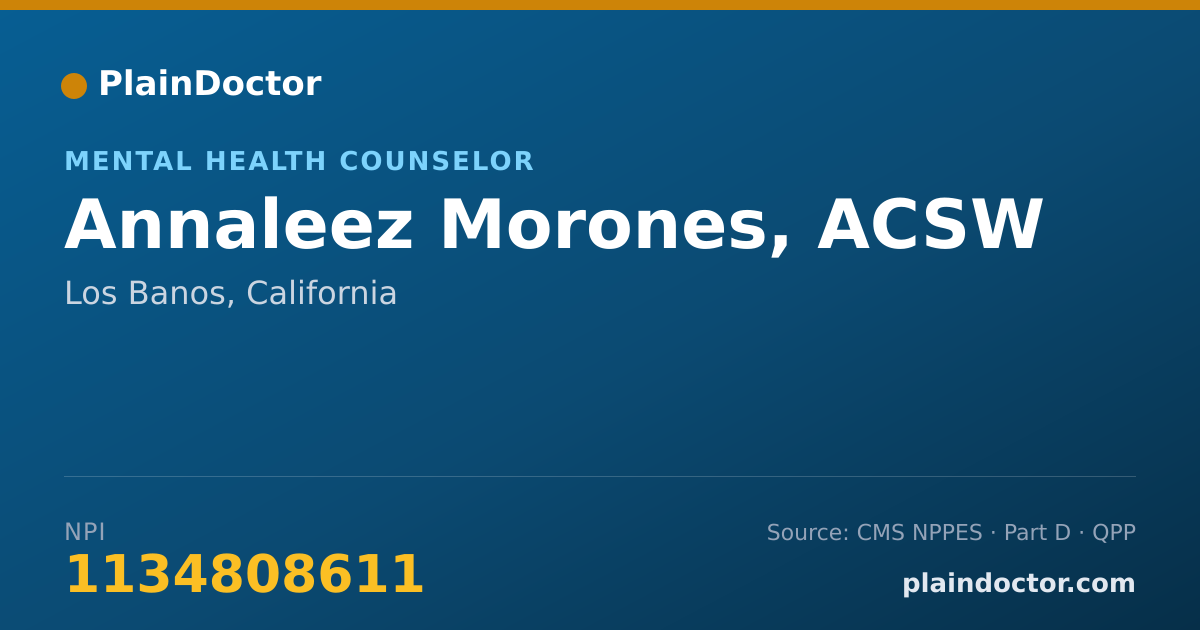 Shareable card for Annaleez Morones - Student in an Organized Health Care Education/Training Program, Hollister, CA