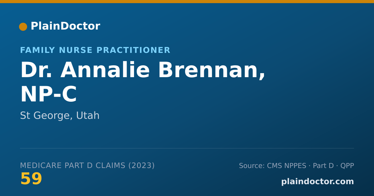 Shareable card for Annalie Brennan, NP-C - Family Nurse Practitioner, St George, UT